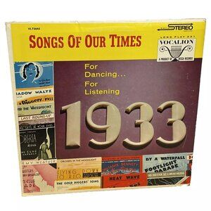 Songs Of Our Times Song Hits Of 1933 (Vinyl, 1950) Vocalion VL 73645 Good Record